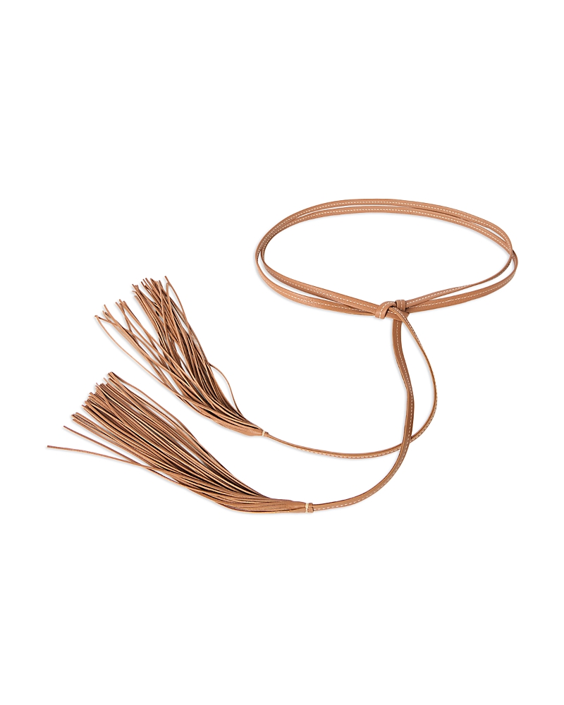 B-low the Belt Women's Caroline Leather Fringe Wrap Belt