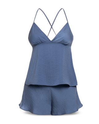 Solid Satin Cami Pajama Set