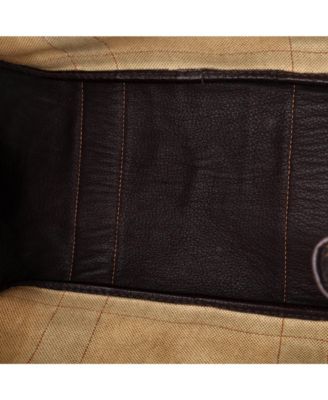 36 Garden Party Tote Toile and Leather