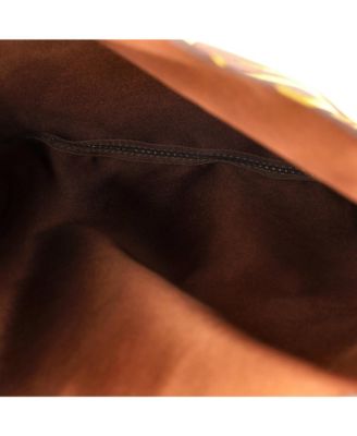 PM Silky City Bag Printed Silk and Leather