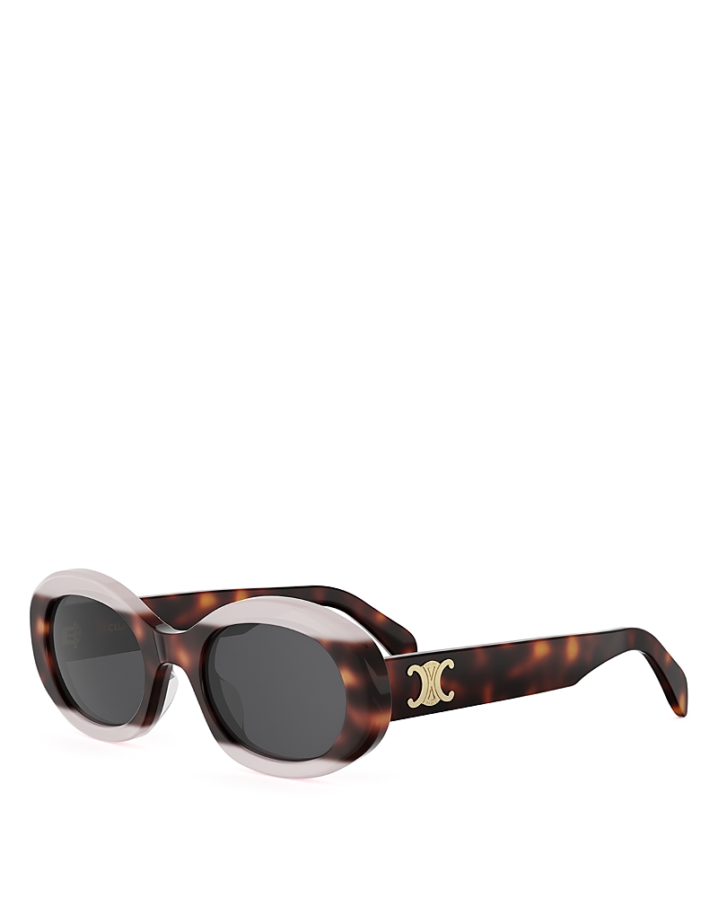 Celine Triomphe Oval Sunglasses, 52mm · OS