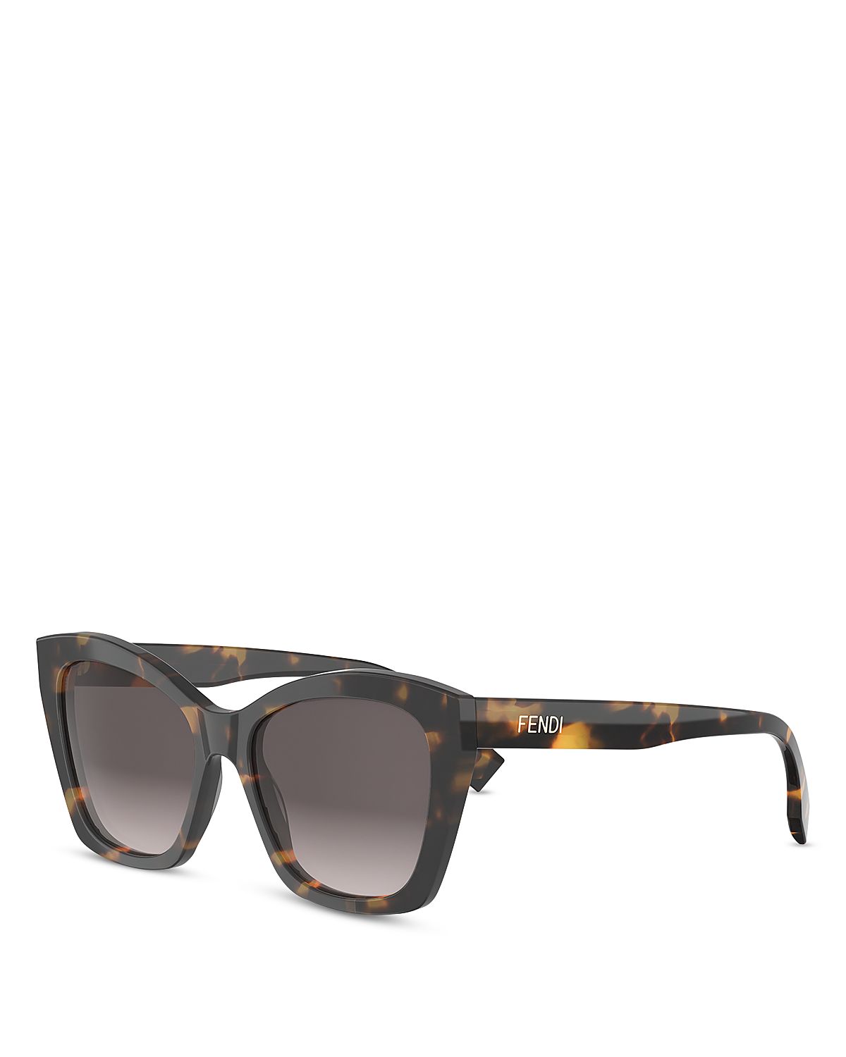 Fendi Lettering Cat Eye Sunglasses, 55mm