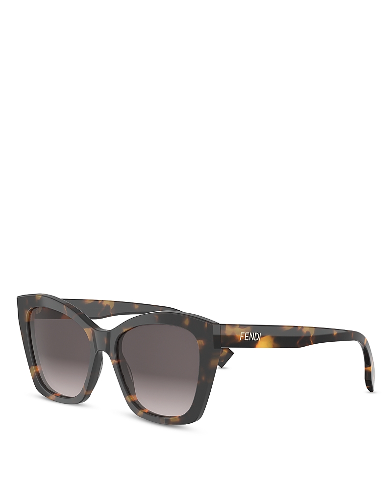 Fendi Lettering Cat Eye Sunglasses, 55mm