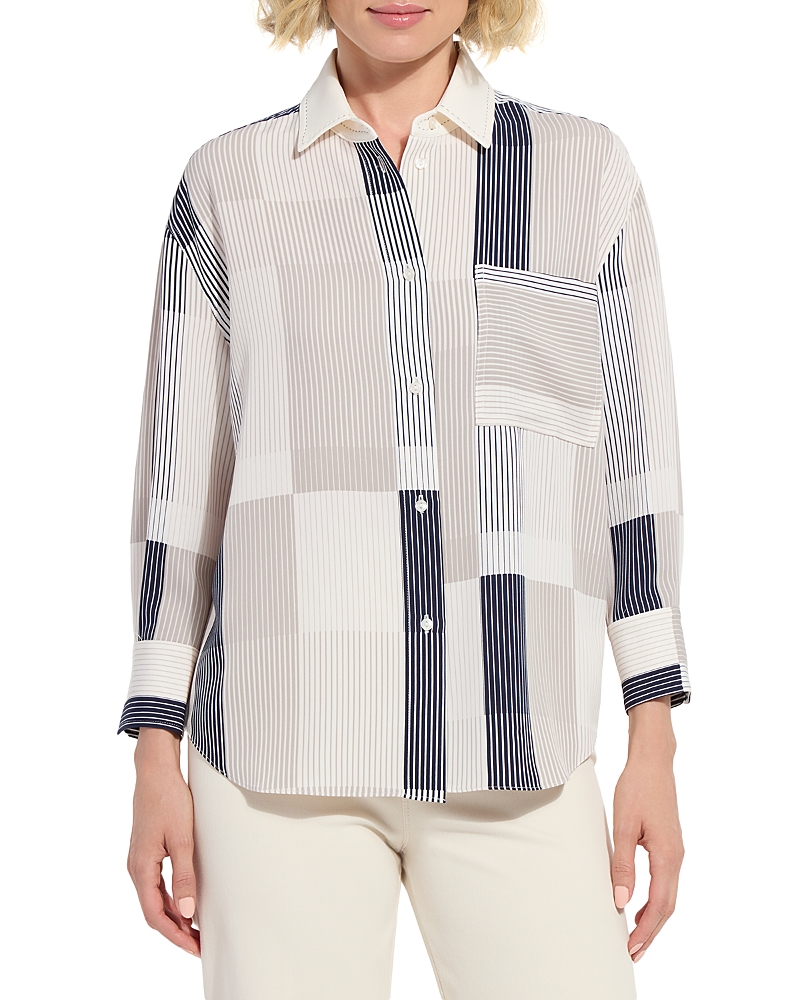 Lysse Jessica Three Quarter Sleeve Cropped Shirt