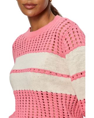Sporty Openwork Sweater