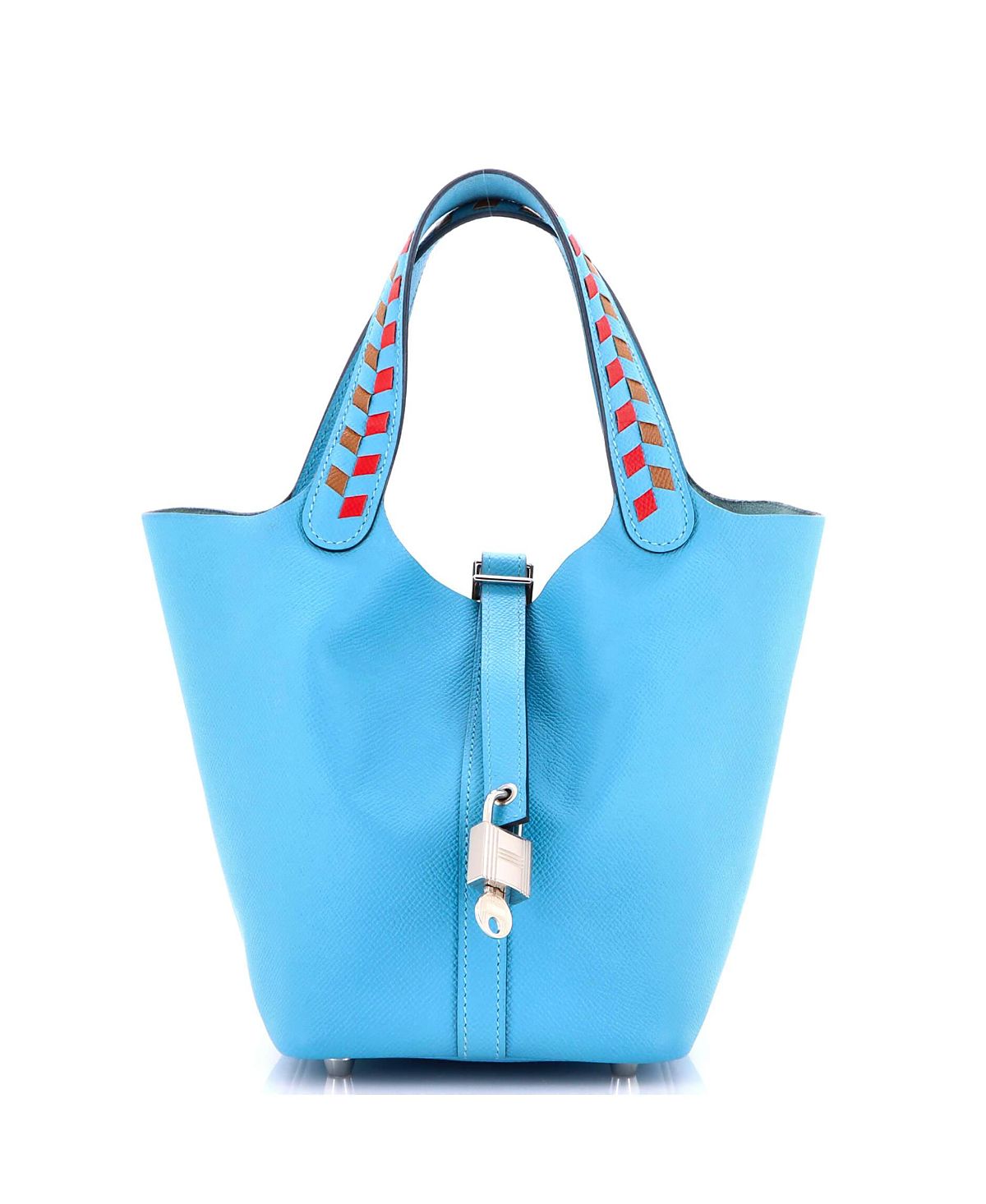 Pre-Owned HERMES Pm Picotin Lock Bag Tressage Epsom