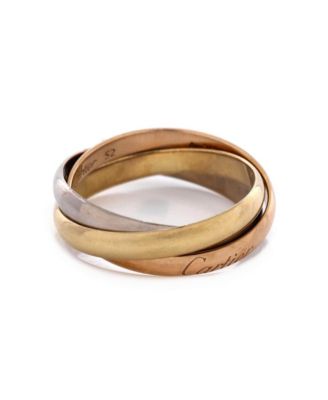  Medium Trinity Ring 18K Tricolor Gold