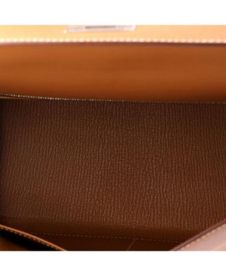 Kelly 28 Handbag Brown Madame with Palladium Hardware