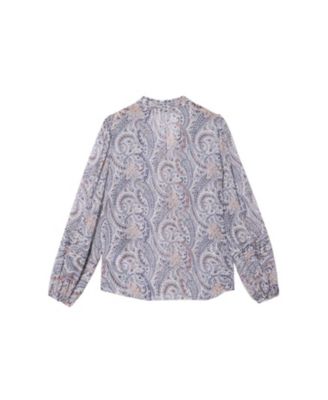  Women's Paisley Print Blouse