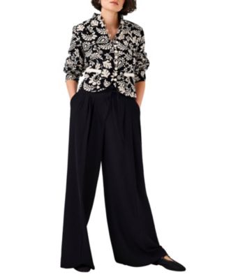  Women's Jacquard Floral Cropped Jacket