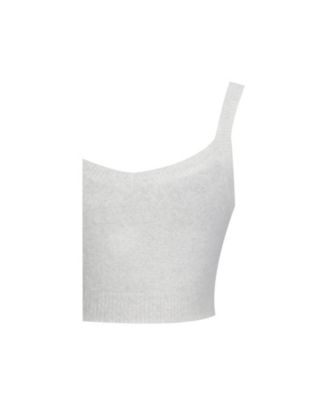  Selene Wool-Blend Ribbed Knit V-Neck Top