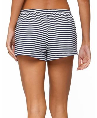 Jainee Striped Drawstring Shorts