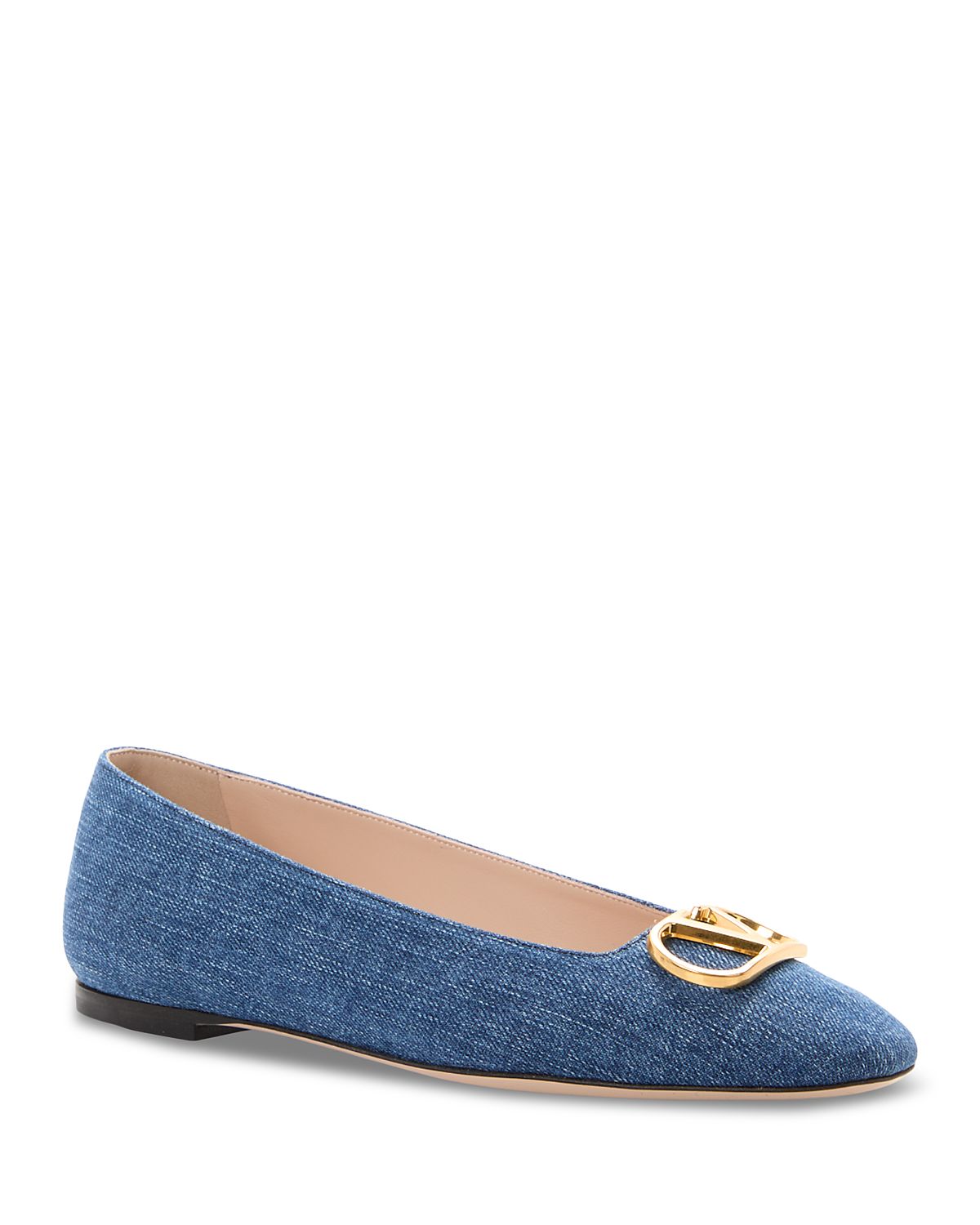 Valentino Garavani Women's Embellished VLogo Ballet Flats