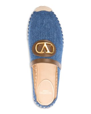 Women's Embellished Espadrille VLogo Mules