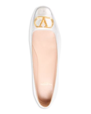 Women's Embellished VLogo Ballet Flats