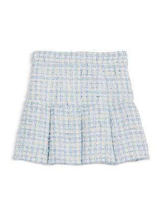 Girls' Boucle Skirt with Chain Belt - Big Kid