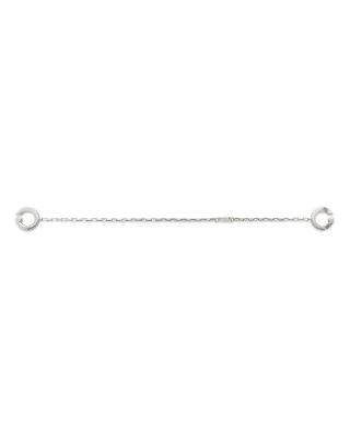 Sterling Silver Interlocking G Logo Link Bracelet