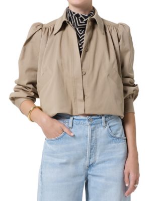 Everly Shirred Crop Jacket