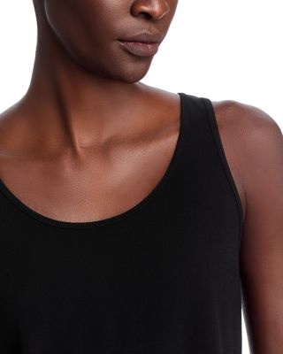 Stretch Silk Jersey Scoop Neck Tank