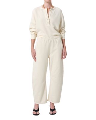 Rhomboid Henley Sweatshirt