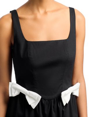 Lizzy Bow Trim Midi Dress