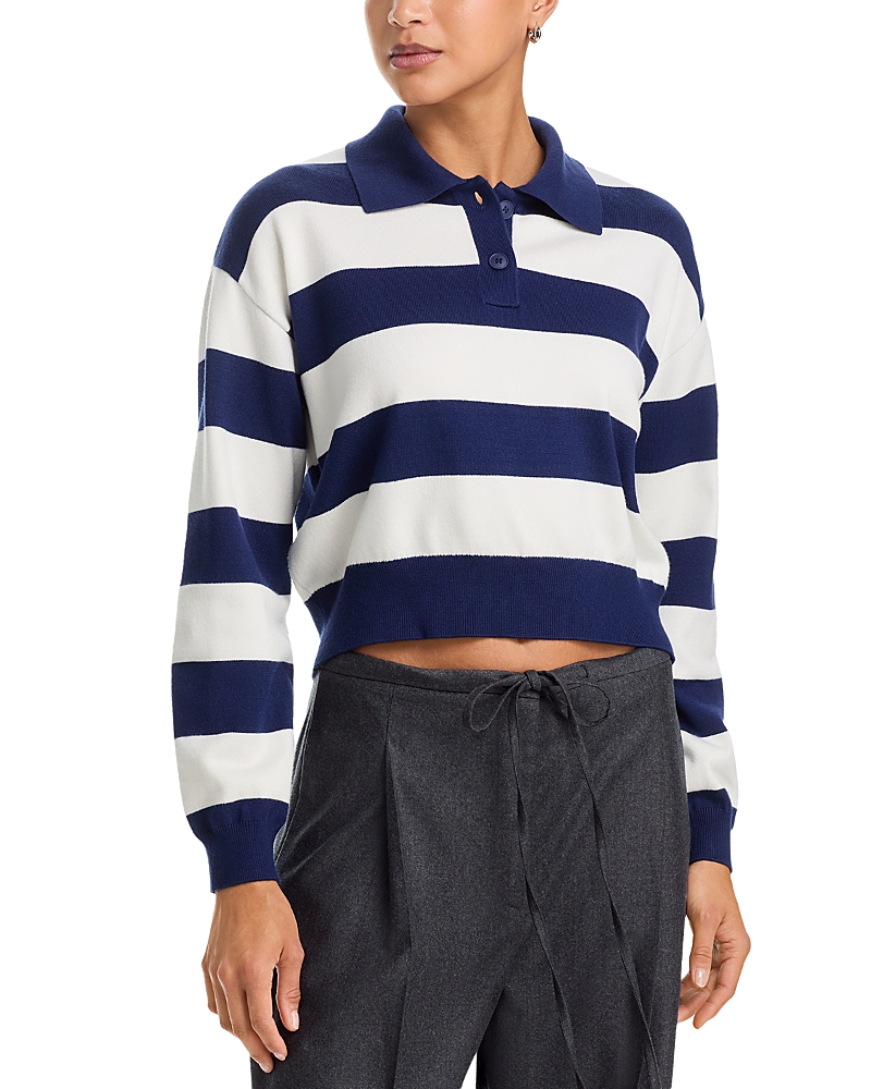 Aqua Rugby Striped Sweater - Exclusive