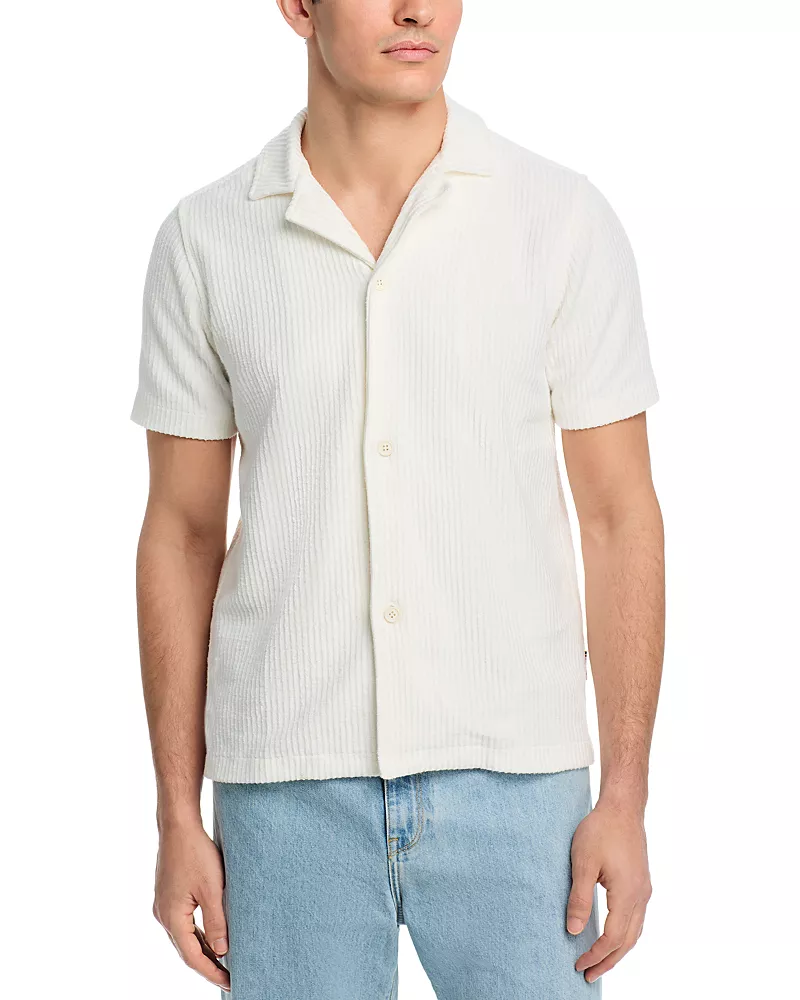 Orlebar Brown Howell Camp Collar Terry Polo Shirt