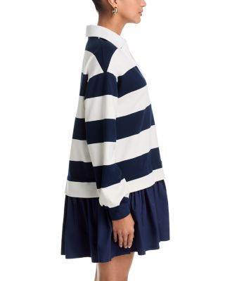 Rugby Stripe Poplin Mini Dress - Exclusive