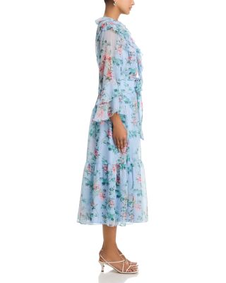 Floral Ruffle Maxi Dress - Exclusive