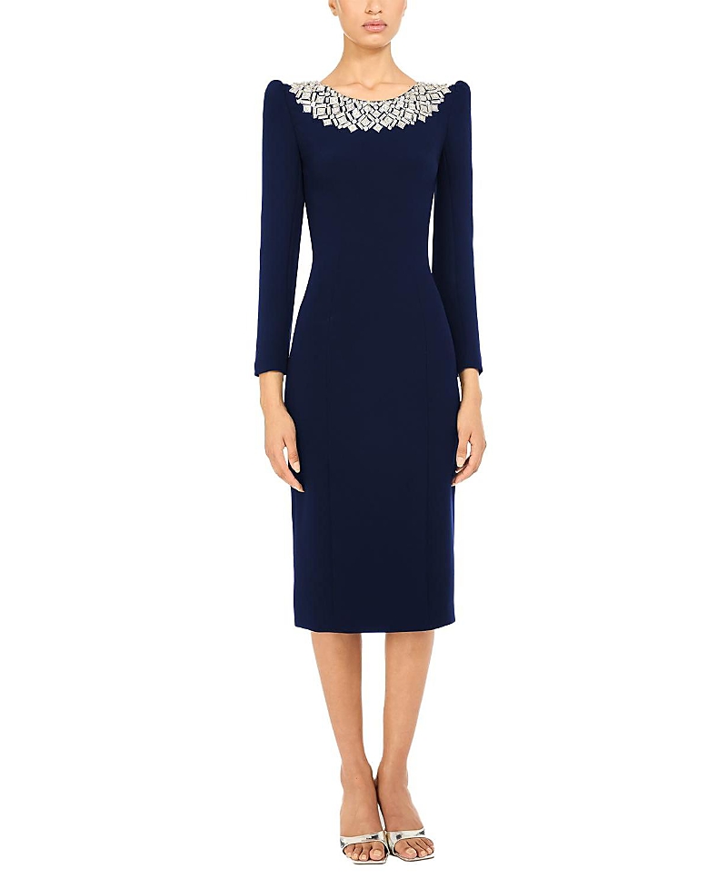Jenny Packham Jacquetta Embellished Midi Dress
