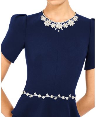  Jules Floral-Embellished Midi Dress