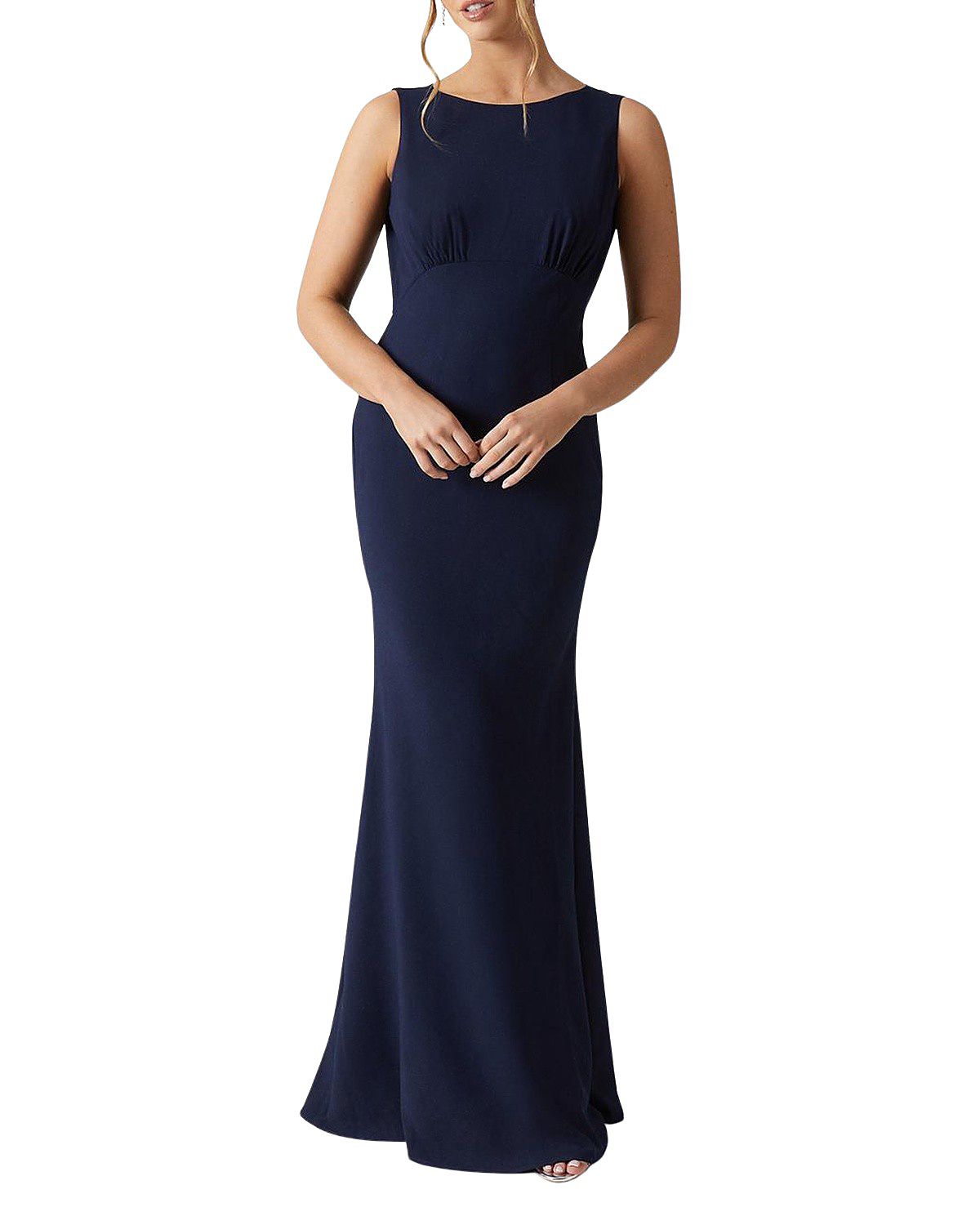 Coast Cowl Back Maxi Bridesmaid Dress