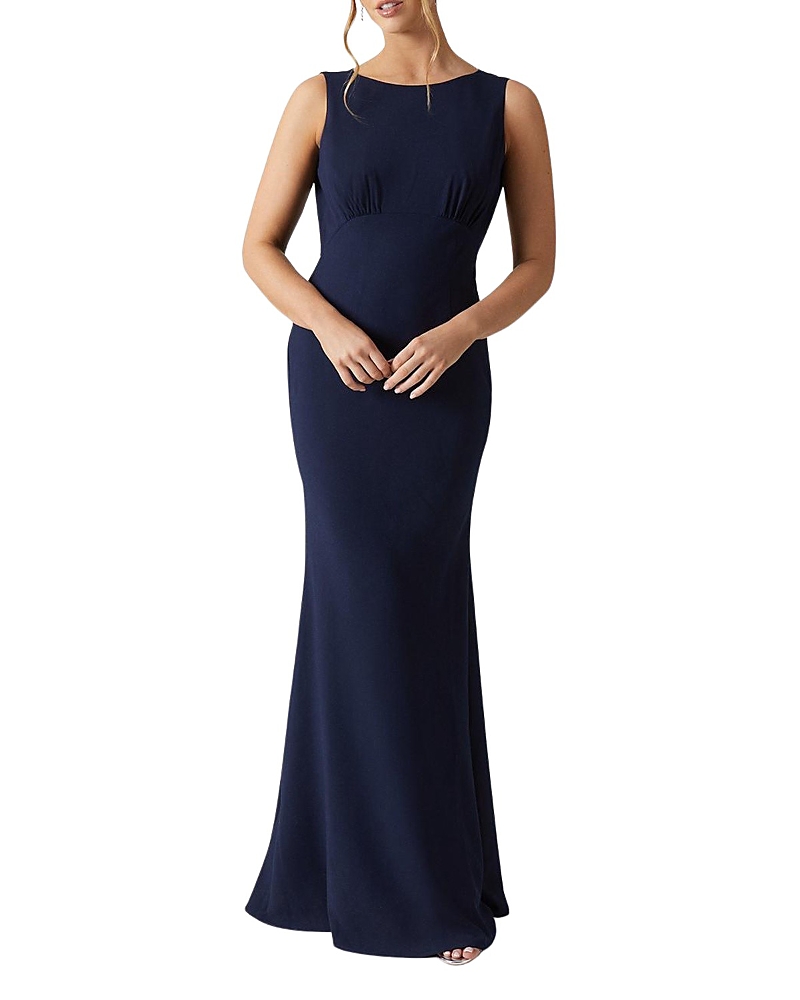 Coast Cowl Back Maxi Bridesmaid Dress