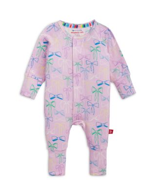 Girls' Take A Bow Magnetic Convertible Coverall - Baby 