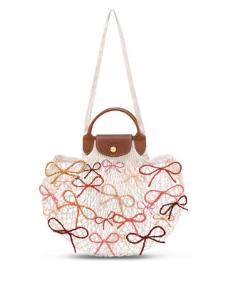 Le Pliage Filet Raffia Mesh Bag