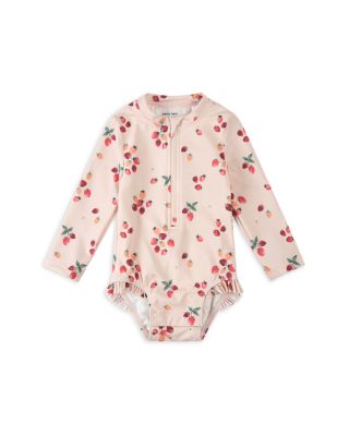 Girls' Strawberry Print One Piece Swimsuit - Baby