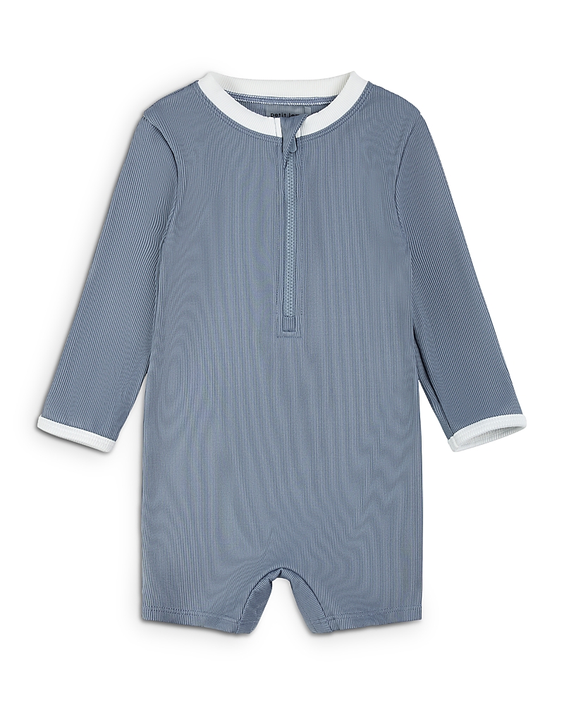 Firsts by petit lem Boys' Long Sleeved Swim Romper - Baby