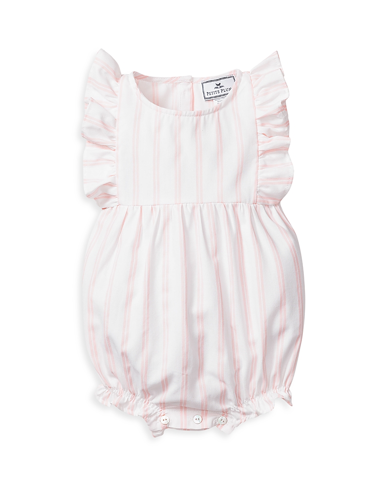 Petite Plume Girls' Striped Ruffled Romper - Baby