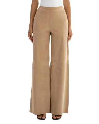 Elise Suede Wide Leg Pants