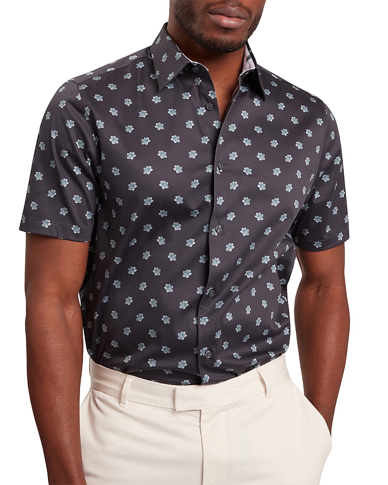 Ted Baker Chaska Short Sleeve Regular Fit Ditsy Floral Print Shirt