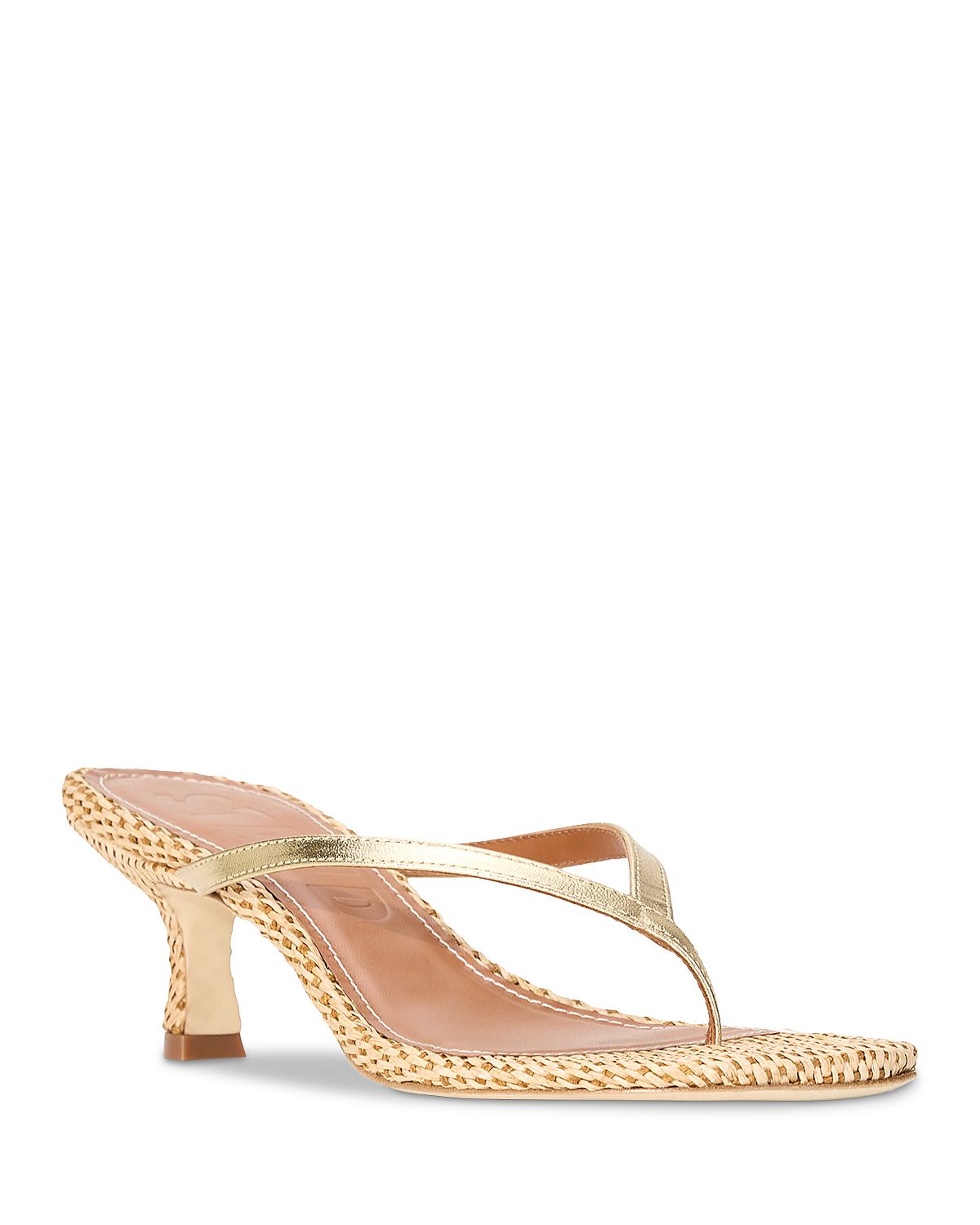 Staud Women's Freja Thong Kitten Heel Sandals
