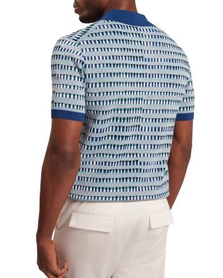 Tadmori Short Sleeve Geo Jacquard Polo