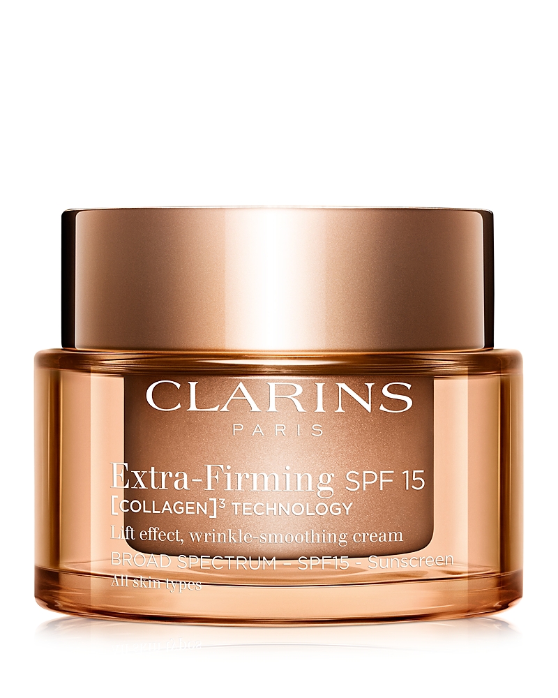 Clarins Extra Firming Day Cream Spf 15 Refillable Moisturizer With Collagen Polypeptide & Niacinamide For Al