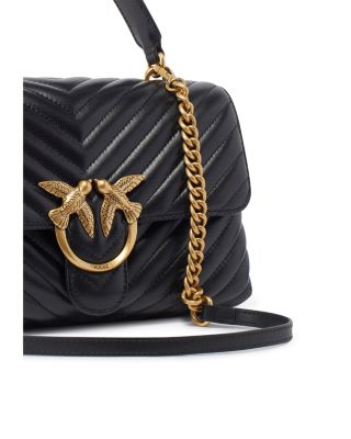 Love Lady Puff Classic Leather Top Handle Bag