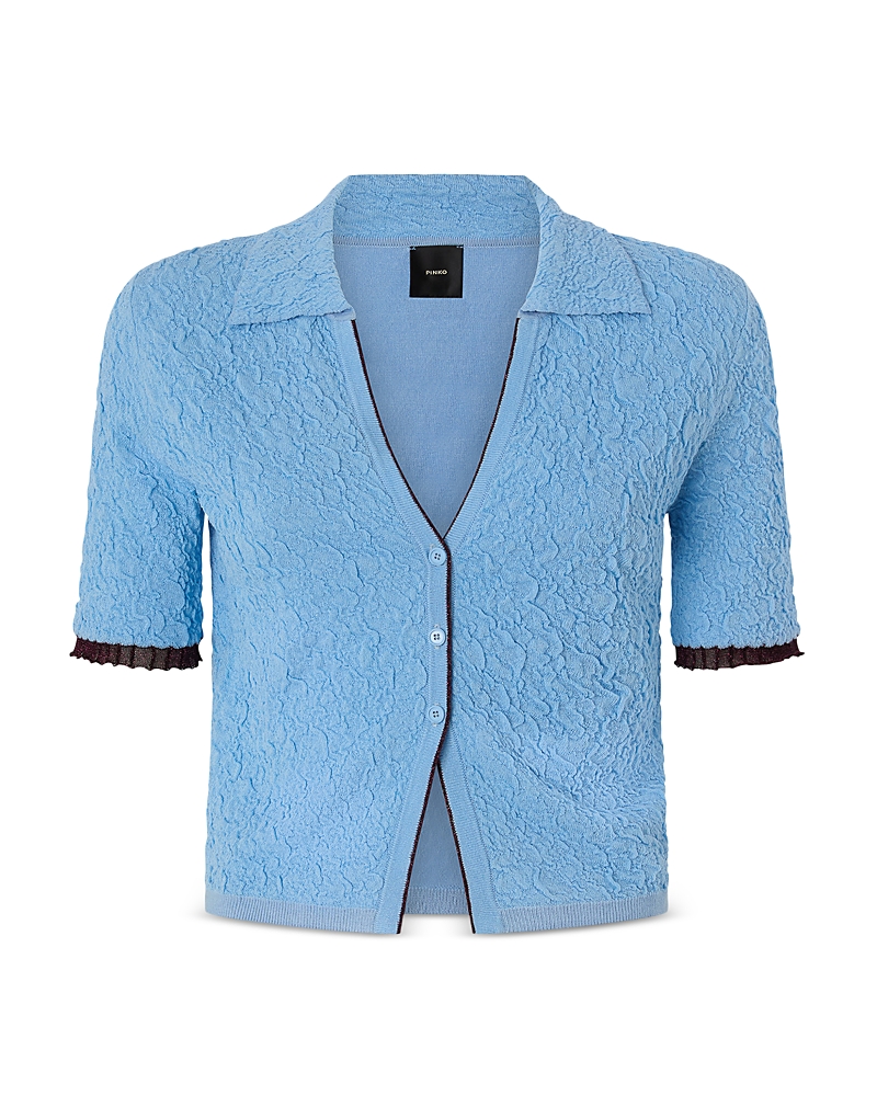 Pinko Lampo Embossed Polo Top