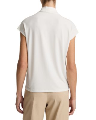 Twist Neck Cap Sleeve Top