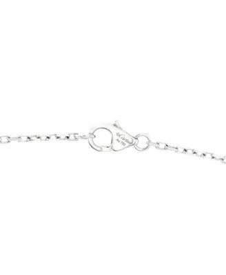  Love Interlocking Pave Necklace 18K White Gold and Diamonds, 16"