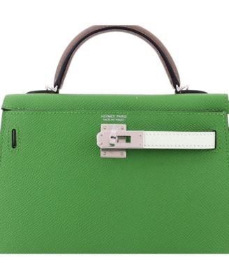 Kelly 20 Handbag Tricolor Epsom with Palladium Hardware