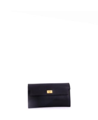 Long Kelly Pocket Wallet Chevre Chamkila