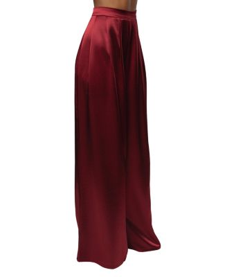  Satin Bliss Pleated Pant